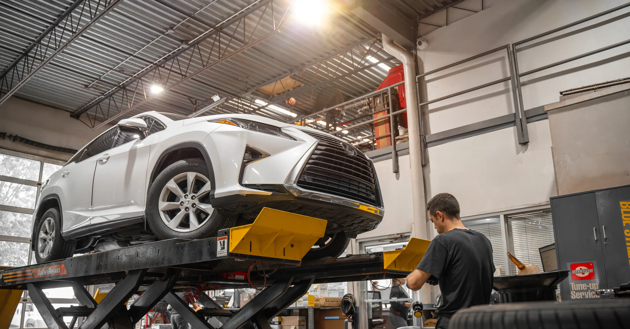 El taller del Garage GDA en Cowansville